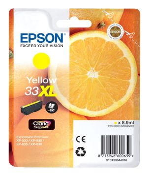 Epson 33XL Yellow High Capacity Ink Cartridge - (T3364 Oranges)