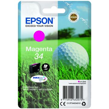 Epson 34 Magenta Ink Cartridge - (T3463 Golf Ball)