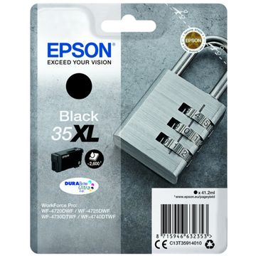 Epson 35XL High Capacity Black Ink Cartridge - (T3591 Padlock)