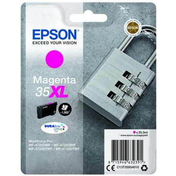 Epson 35XL High Capacity Magenta Ink Cartridge - (T3593 - Padlock)