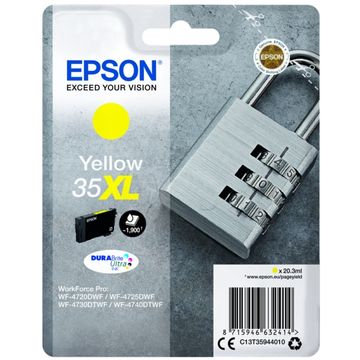 Epson 35XL High Capacity Yellow Ink Cartridge - (T3594 Padlock)