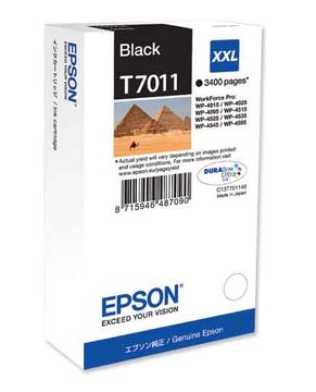 Epson T7011 XXL Extra High Capacity Black Ink Cartridge - (C13T70114010 Pyramids)