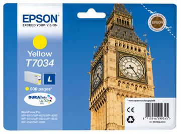 Epson T7034 Yellow Ink Cartridge - (T7034 Big Ben)