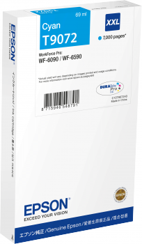 Epson T9072 XXL Extra High Capacity Cyan Ink Cartridge - (C13T907240)