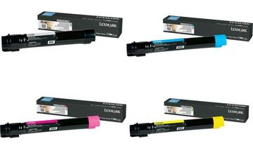 Lexmark X950X2 Extra High Capacity 4 Colour Toner Cartridge Multipack