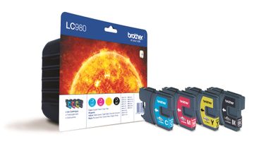 Brother LC980 4 Colour Ink Cartridge Multipack (LC-980VALBRF)