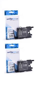 Compatible Brother LC1240BK Black Ink Cartridge Twin Pack (LC-1240BKBP2)