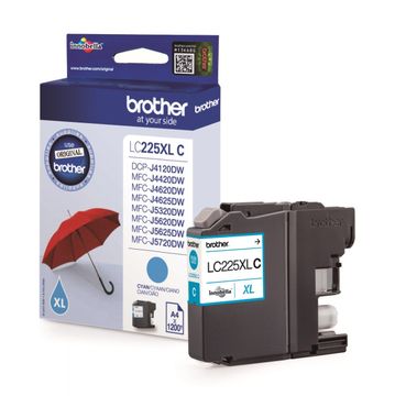 Brother LC225XL High Capacity Cyan Ink Cartridge (LC225XLC)