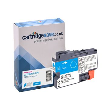 Compatible Brother LC3235XLC High Capacity Cyan Ink Cartridge - (LC3235XLC)