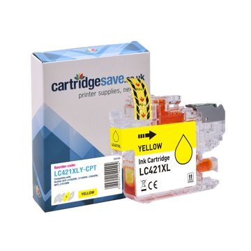 Compatible Brother LC421XL High Capacity Yellow Ink Cartridge - (LC421XLY)