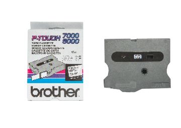 Brother Black on Clear TX-141 Laminated P-Touch Adhesive Labelling Tape 18mm x 15m (TX-141)