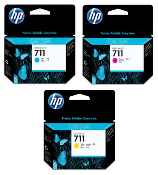 HP 711 3 Colour Ink Cartridge Multipack - (P2V32A)