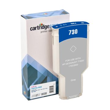 Compatible HP 730 High Capacity Grey Ink Cartridge - (P2V72A)