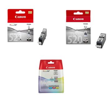 Canon PGI-520 / CLI-521 2 Black & 3 Colour Ink Cartridge Multipack