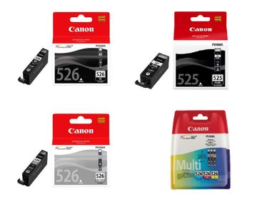 Canon PGI-525 / CLI-526 2 Black & 4 Colour Ink Cartridge Multipack