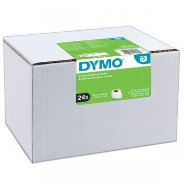 Dymo S0722360 White Permanent Adhesive Labels 28mm x 89 mm (24 pack)