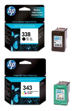 HP 338 / HP 343 Black & Tri-Colour Ink Cartridge Multipack (SD449EE)