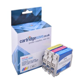 Compatible Epson 27 3 Colour Ink Cartridge Multipack - (T2705 Alarm Clock)