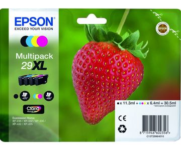 Epson 29XL 4 Colour High Capacity Ink Cartridge Multipack (Strawberry)