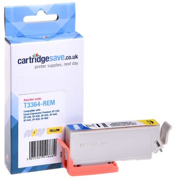 Compatible Epson 33XL Yellow High Capacity Ink Cartridge - (T3364 Oranges)
