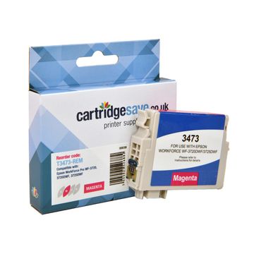 Compatible Epson 34XL High Capacity Magenta Ink Cartridge - (T3473 Golf Ball)