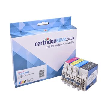 Compatible Epson 34XL High Capacity 4 Colour Ink Cartridge Multipack (T3476 Golf Ball)