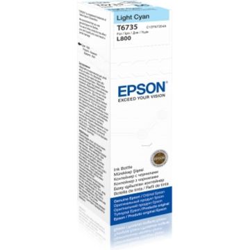 Epson T6735 Light Cyan Ink Bottle - (C13T67354A)