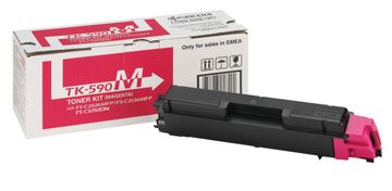 Kyocera TK-590M Magenta Toner Cartridge (1T02KVBNL0)