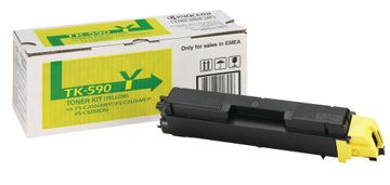 Kyocera TK-590Y Yellow Toner Cartridge (1T02KVANL0)