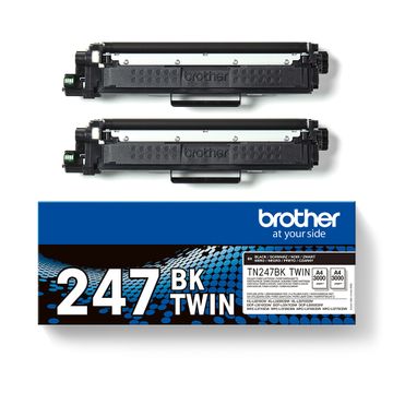 Brother TN-247BK High Capacity Black Toner Cartridge Twin Pack 