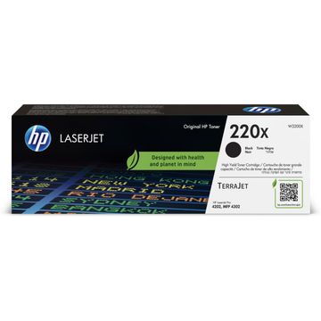 HP 220X High Capacity Black Toner Cartridge - (W2200X)