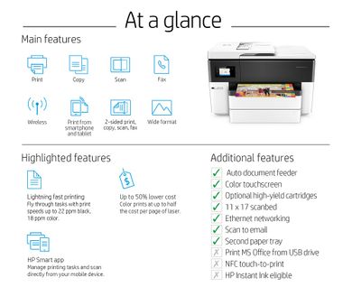 HP OfficeJet Pro 7740 Wide Format Inkjet Printer