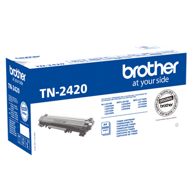 Compatible Brother TN-2420 High Yield Black Toner Cartridge twin