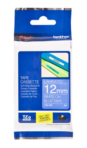 TZE-535 original vhbw© Label Tape 12mm W-B für BROTHER P-Touch TZ-535 