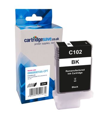Compatible Canon PFI-102BK Black Ink Cartridge - (0895B001AA)