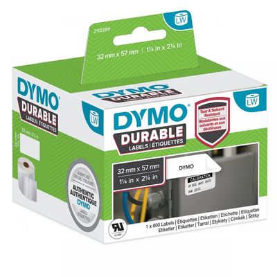 Dymo LabelWriter 2112289 Black on White Adhesive Labels 32mm x 57mm