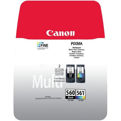 Canon PG-560 / CL-561 Black & Colour Ink Cartridge Multipack - (3713C006)