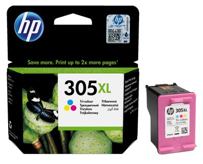 HP 305XL High Capacity Tri-Colour Ink Cartridge - (3YM63AE)