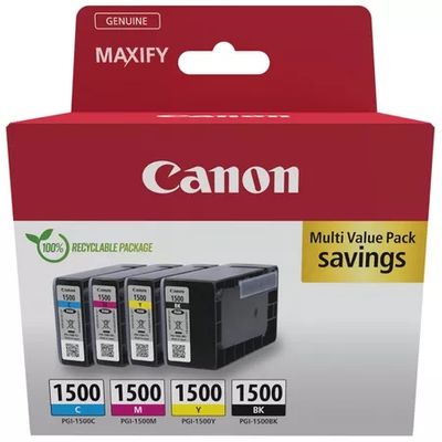 Canon PGI-1500 4 Colour Ink Cartridge Multipack