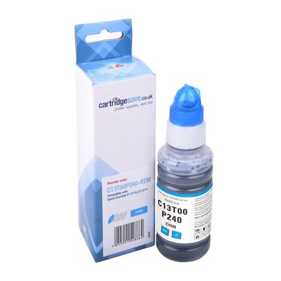 C13T00P240, Epson 104 EcoTank Cyan ink bottle