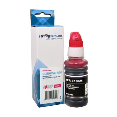 Compatible Epson 106 Magenta Ecotank Ink Bottle - (C13T00R340)