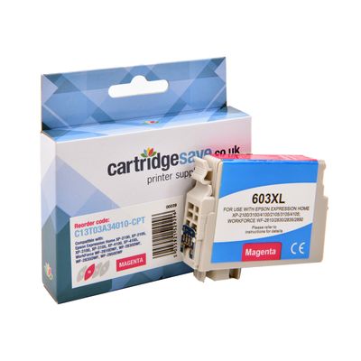 Compatible Epson 603XL Magenta Ink Cartridge - (C13T03A34010)