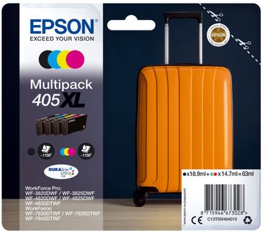 Epson 405XL High Capacity 4 Colour Ink Cartridge Multipack - (C13T05H64010)