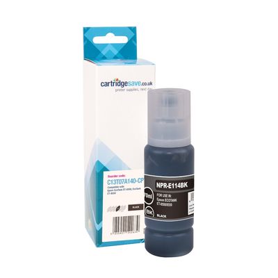 Compatible Epson 114 Black Ink Bottle - (C13T07A140)
