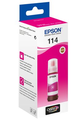 Epson 114 Magenta Ink Bottle - (C13T07B340)