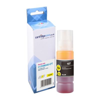 Compatible Epson 107 Yellow Ink Bottle - (C13T09B440)