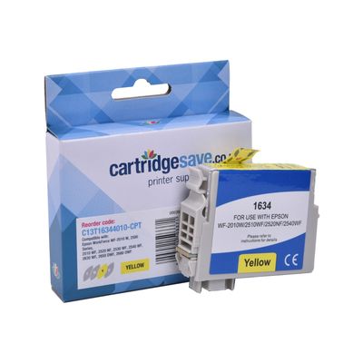 Compatible Epson 16XL High Capacity Yellow Ink Cartridge - (T1634 Pen and Crossword)