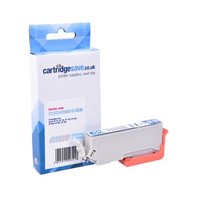 Compatible Epson 24XL High Capacity Light Cyan Ink Cartridge - (C13T24354010)