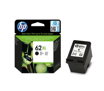 HP 62XL High Capacity Black Ink Cartridge - (C2P05AE)
