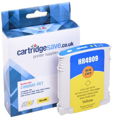 Compatible HP 940XL High Capacity Yellow Ink Cartridge - ( C4909AE)